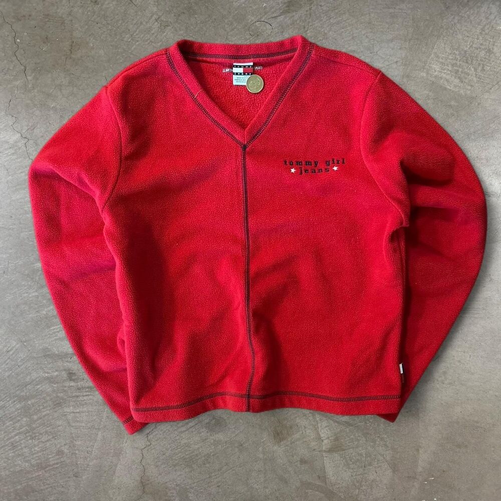 Women’s Red Tommy Hilfiger V-neck cardigan